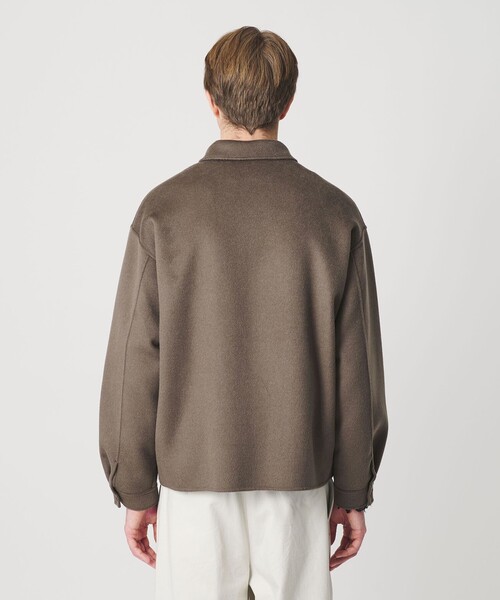 Beauty&Youth ショートビーバー リバー ブルゾン ベージュ M BEAUTY＆YOUTH UNITED ARROWS ブルゾン アウター ショートビーバー