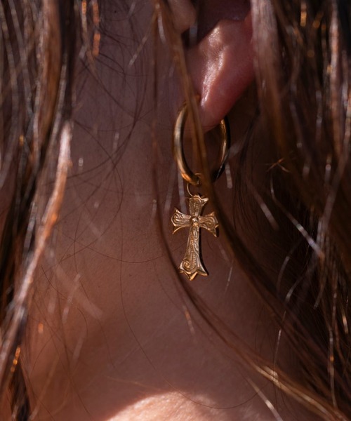 IRIEBEACH（アイリービーチ） ピアス cross hoop pierce/「ハワイアン