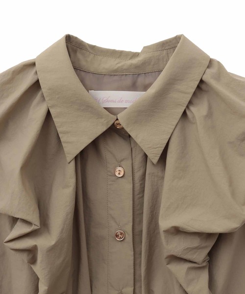 「31 Sons de mode」 シャツワンピース 38 クリーム レディース_画像4