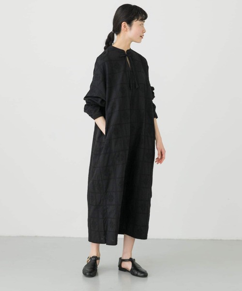 かぐれ」 長袖ワンピース FREE ブラック レディース
