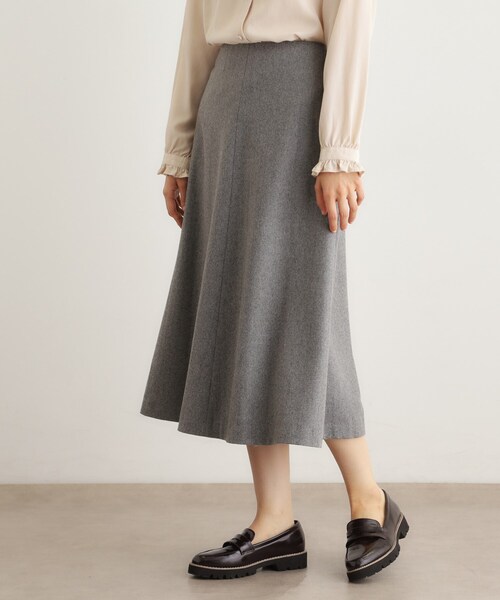 LAURA ASHLEY（ローラアシュレイ） スカート 「ウール混」フレア