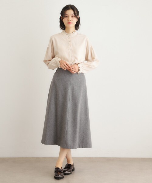 LAURA ASHLEY（ローラアシュレイ） スカート 「ウール混」フレア