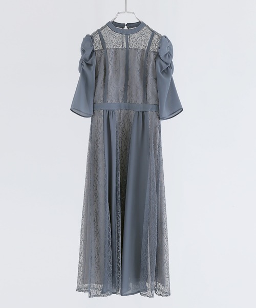 「niana」 半袖ワンピース M グレー レディースの画像