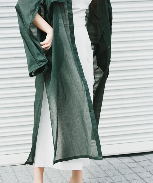 「KBF+」 長袖ブラウス ONE オレンジ系その他 レディース_画像3