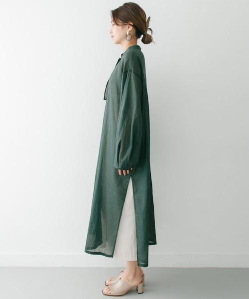 「KBF+」 長袖ブラウス ONE オレンジ系その他 レディース_画像9