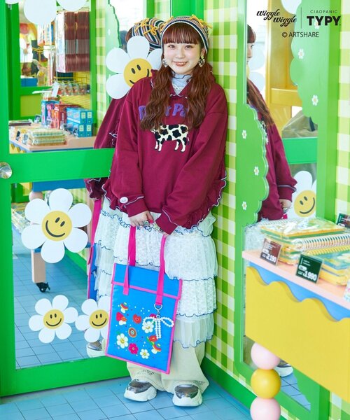 wiggle wiggle パーカー 「wigglewiggle」アソート柄メロウフーディー