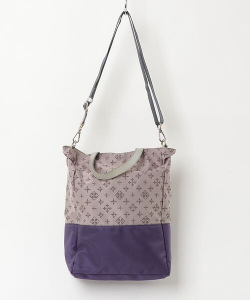 ラシット russet ショルダーバッグ 2way バイカラー　総柄　美品 russet（ラシット） 2WAYバッグ - パープル レディース : ZOZOTOWN
