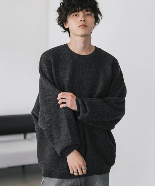 「Rocky Monroe」 長袖ニット M オフホワイト メンズ_画像2