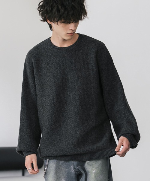 「Rocky Monroe」 長袖ニット M オフホワイト メンズ_画像3