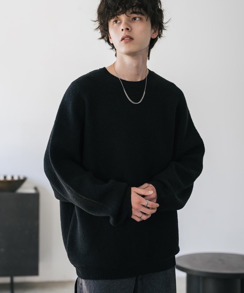 「Rocky Monroe」 長袖ニット M オフホワイト メンズ_画像7