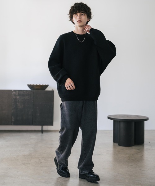 「Rocky Monroe」 長袖ニット M オフホワイト メンズ_画像9