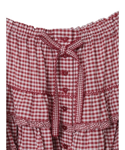 PINK HOUSE（ピンクハウス） スカート ギンガムチェックフリルスカート