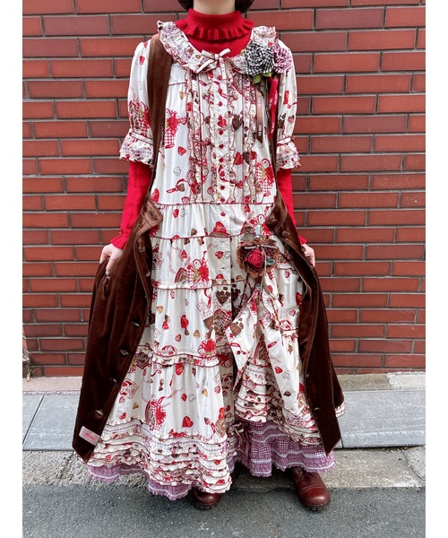 PINK HOUSE（ピンクハウス） スカート ギンガムチェックフリルスカート