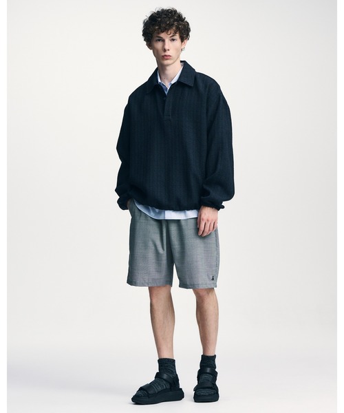 【未使用タグ付】 SOPHNET. ソフネット ワイド　ポロシャツ　黒　XL spnt_260021_black_L-thumb-
