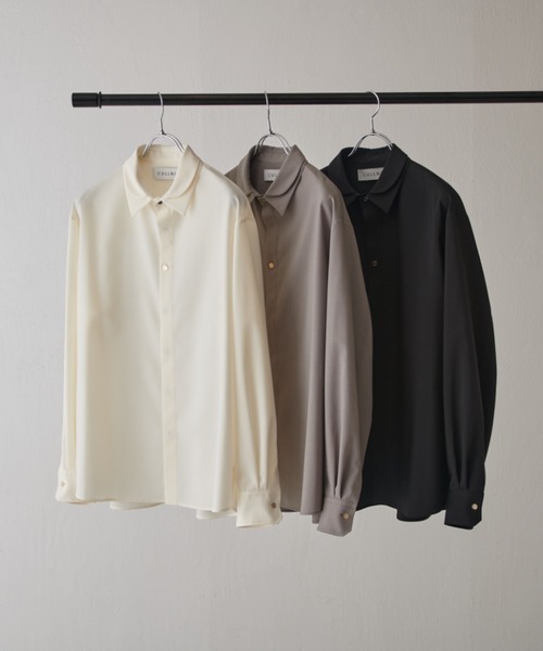 CULLNI 比翼シャツ オフホワイト サイズ１ CULLNI（クルニ） シャツ 「CULLNI exclusive for Lui's」ダブルカラー