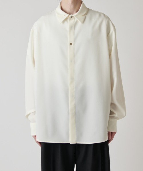 CULLNI 比翼シャツ オフホワイト サイズ１ CULLNI（クルニ） シャツ 「CULLNI exclusive for Lui's」ダブルカラー