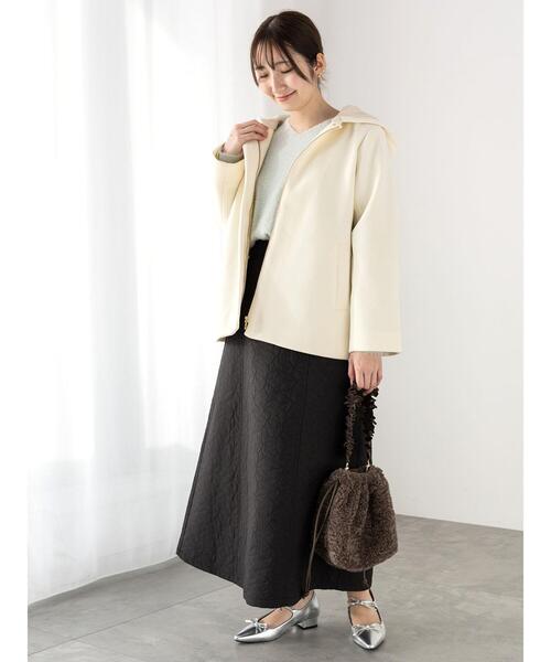 「Te chichi TERRASSE」 コート M チャコールグレー レディース_画像3