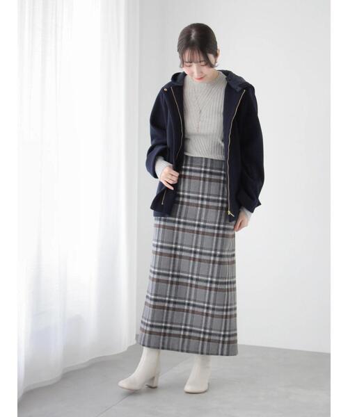 「Te chichi TERRASSE」 コート M チャコールグレー レディース_画像8