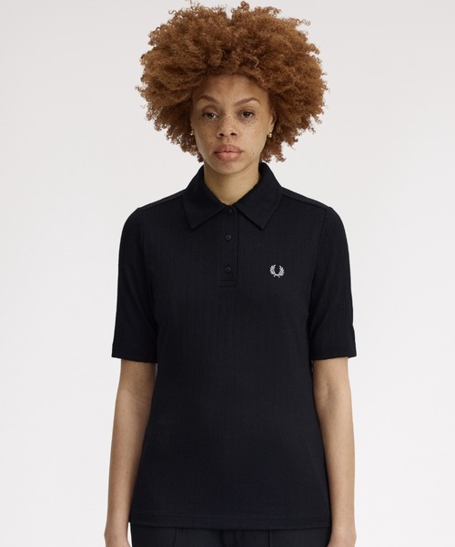 ポロシャツ ポロ Sheer Rib Polo Shirt／シアーリブポロシャツ レディースの画像