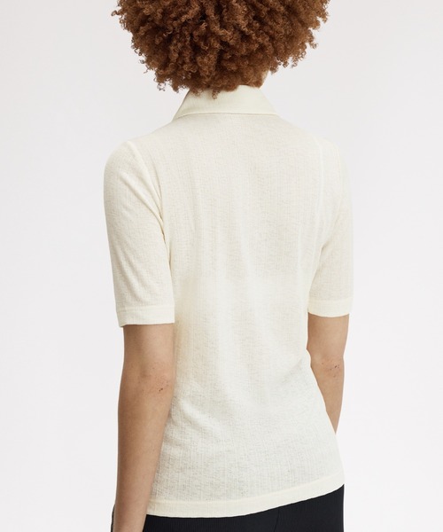 ポロシャツ ポロ Sheer Rib Polo Shirt／シアーリブポロシャツ レディースの画像