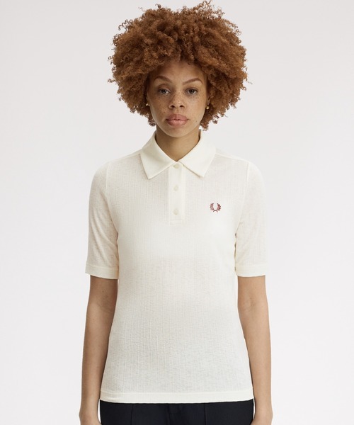 ポロシャツ ポロ Sheer Rib Polo Shirt／シアーリブポロシャツ レディースの画像