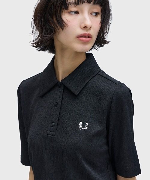 ポロシャツ ポロ Sheer Rib Polo Shirt／シアーリブポロシャツ レディースの画像