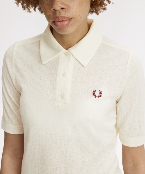 ポロシャツ ポロ Sheer Rib Polo Shirt／シアーリブポロシャツ レディースの画像
