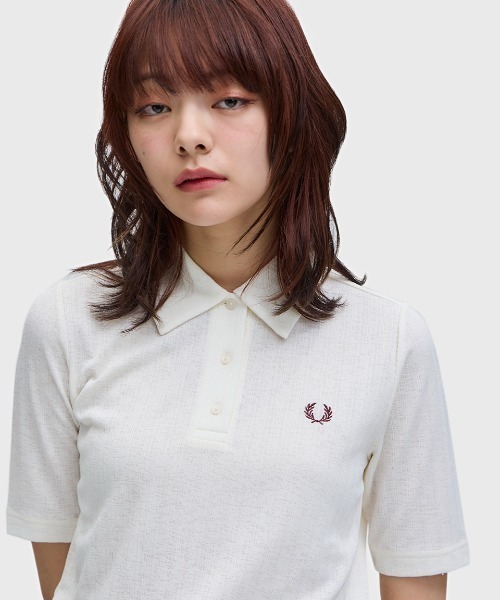 ポロシャツ ポロ Sheer Rib Polo Shirt／シアーリブポロシャツ レディースの画像