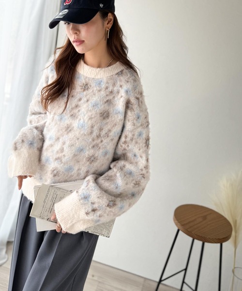 「classicalelf」 長袖ニット MEDIUM アイボリー レディース_画像5