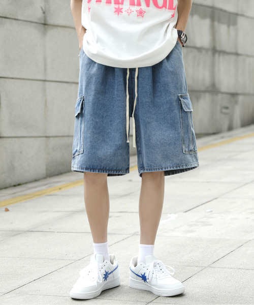 「neos」 ハーフパンツ LARGE ブルー メンズ_画像2