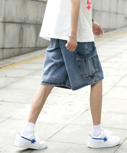「neos」 ハーフパンツ LARGE ブルー メンズ_画像4