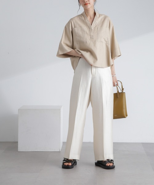 「NANO universe」 パンツ FREE アイボリー レディース_画像9