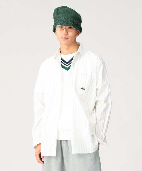 LACOSTE ゴルフ ストライプシャツ LACOSTE（ラコステ） シャツ 「別注」LACOSTE / ストライプ シャツ