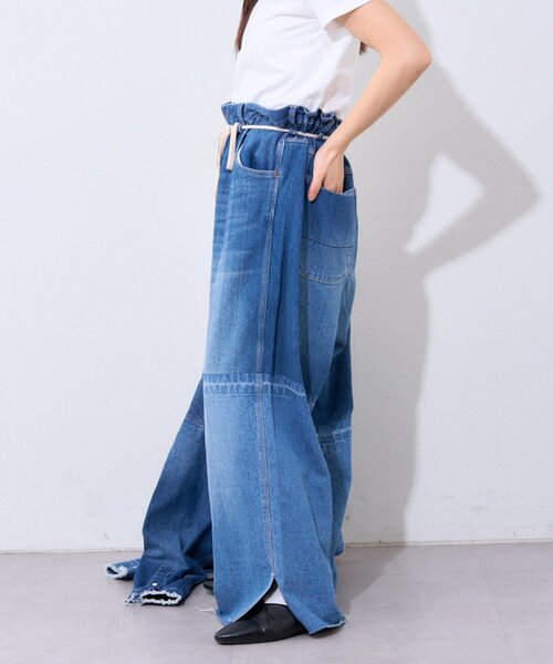 etsinta（エシンタ） ワイドパンツ ジーンズ デニム デニムパンツ