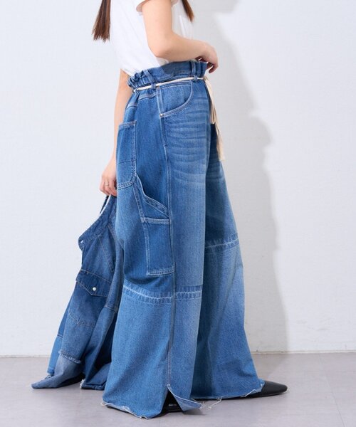 etsinta（エシンタ） ワイドパンツ ジーンズ デニム デニムパンツ