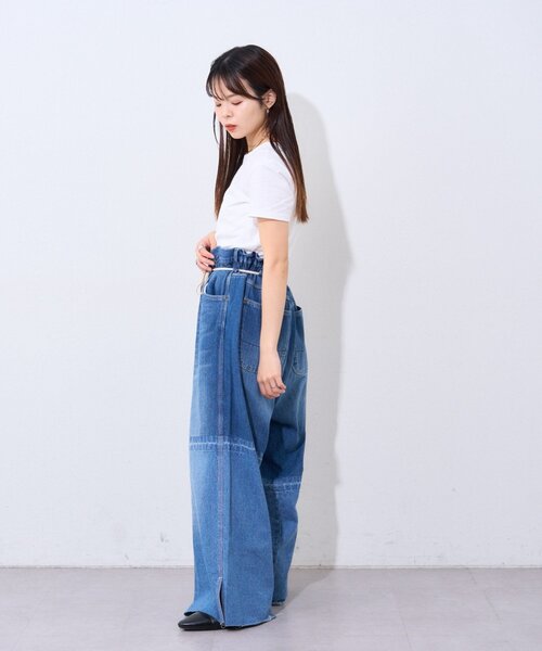 etsinta（エシンタ） ワイドパンツ ジーンズ デニム デニムパンツ