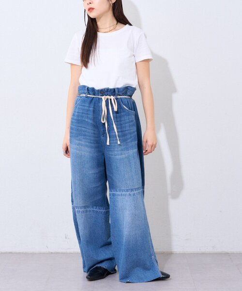 etsinta（エシンタ） ワイドパンツ ジーンズ デニム デニムパンツ