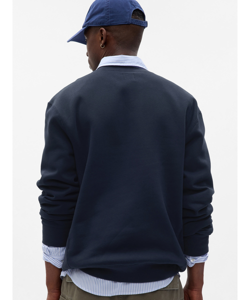 「GAP」 スウェットカットソー X-LARGE ネイビー メンズ_画像2