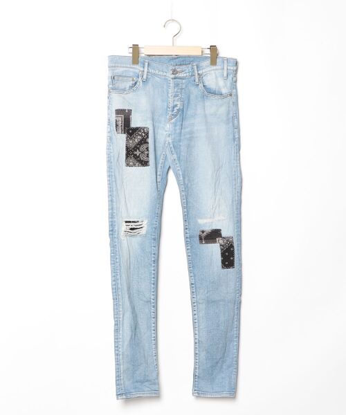 5351 POUR LES HOMMES スキニーデニムパンツ 48 ブルー メンズ 