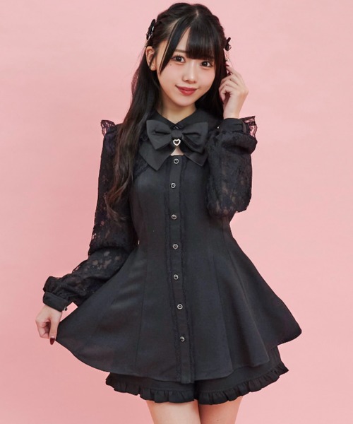 「Secret Honey」 セットアップ MEDIUM ブラック レディース_画像9