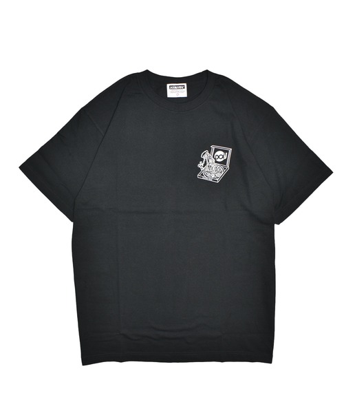 「DOUBLE STEAL」 半袖Tシャツ MEDIUM ダークブラウン メンズ_画像9