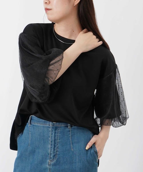 LADY LUCK LUCA（レディラックルカ） tシャツ LC/LLL ポンチ袖チュール