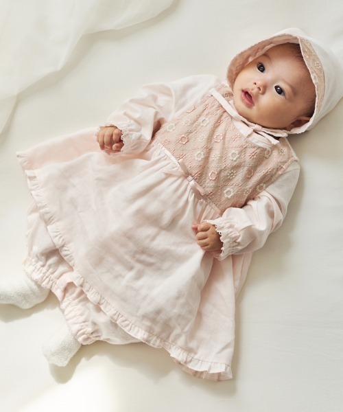 10mois（ディモワ） ベビー 「」fleurエプロンセレモニードレスセット