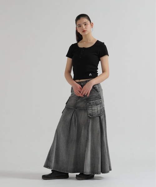 AVIREX（アヴィレックス） デニムスカート DENIM MERMAID CARGO SKIRT
