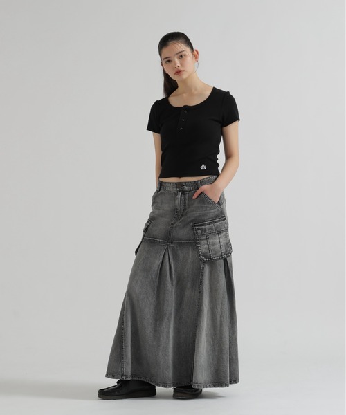 AVIREX（アヴィレックス） デニムスカート DENIM MERMAID CARGO SKIRT