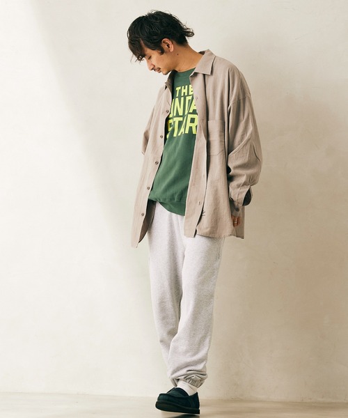「ARMY TWILL」 長袖シャツ「JOURNAL STANDARD relumeコラボ」 LARGE ブラック メンズ_画像5