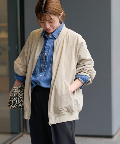 「JOURNAL STANDARD relume」 ブルゾン FREE ベージュ レディースの画像