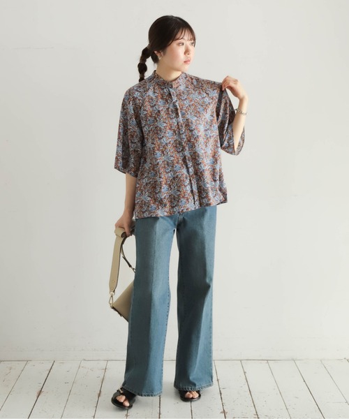 「NOMBRE IMPAIR」 半袖ブラウス FREE ベージュ レディース_画像9