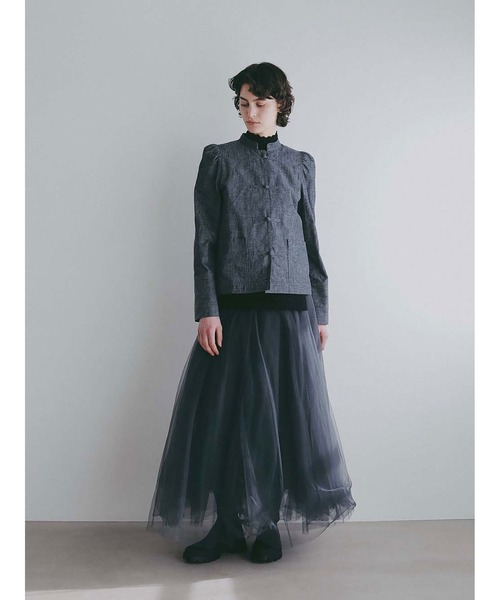新品　Her.リネン　ブラウス HER. ブラウス シャツ コットンリネンチャイナブラウス レディース