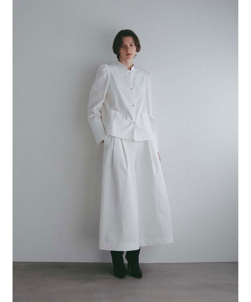 HER. ブラウス シャツ コットンリネンチャイナブラウス レディース